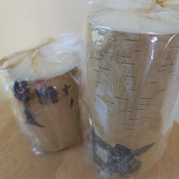 Kohl's Birch Wrapped Ski Lodge Candle Pair - Picture 2 of 3